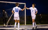  Two BHS soccer players in front of goal